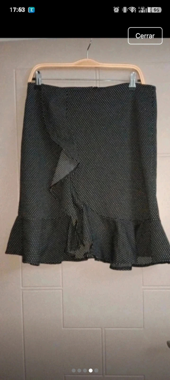 Falda mini de lunares con volante – taille Taille unique 3