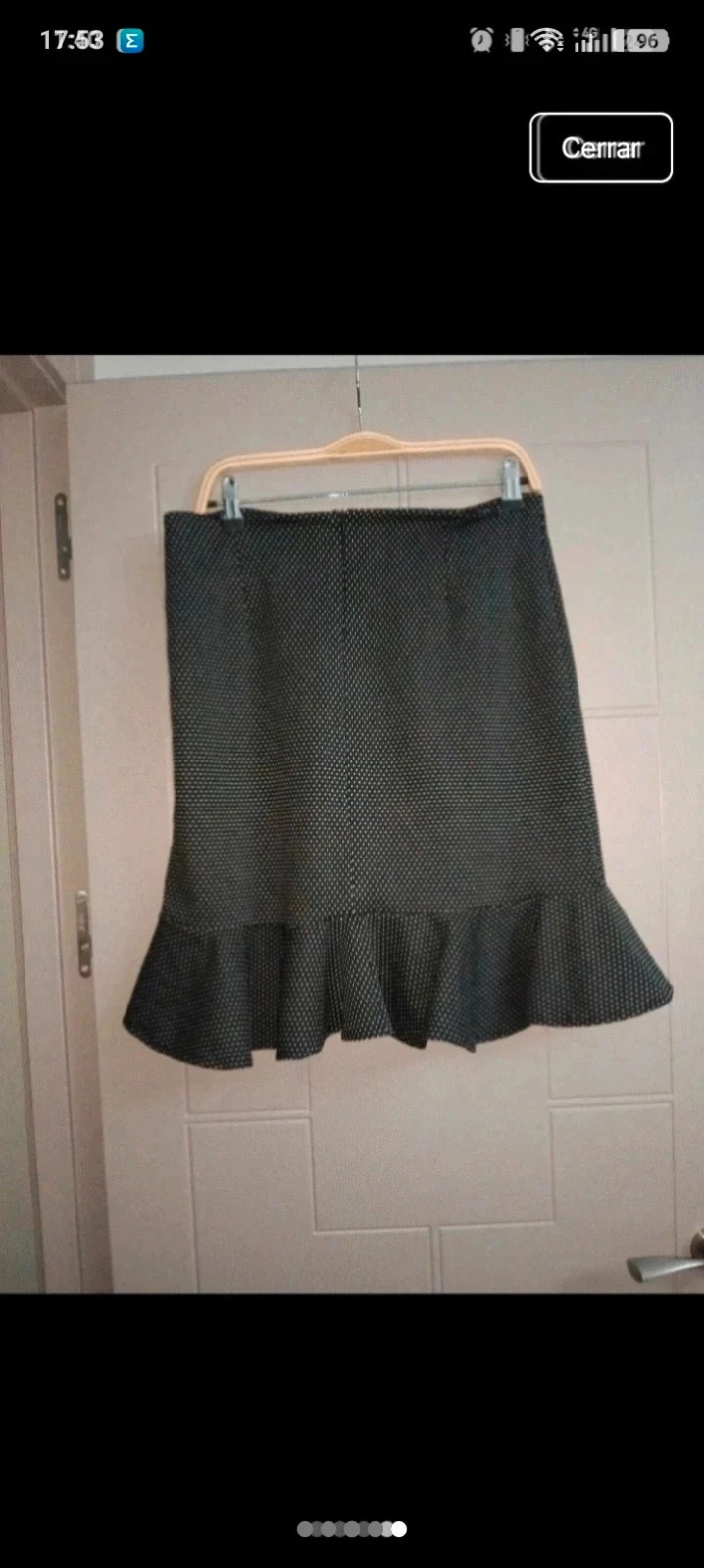 Falda mini de lunares con volante – taille Taille unique 4