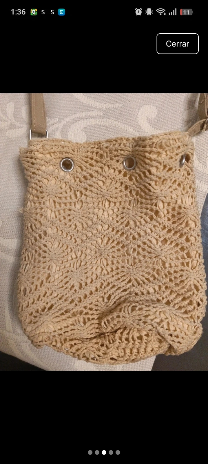 Bolso tipo bombonera de ganchillo / crochet – Claire's 3
