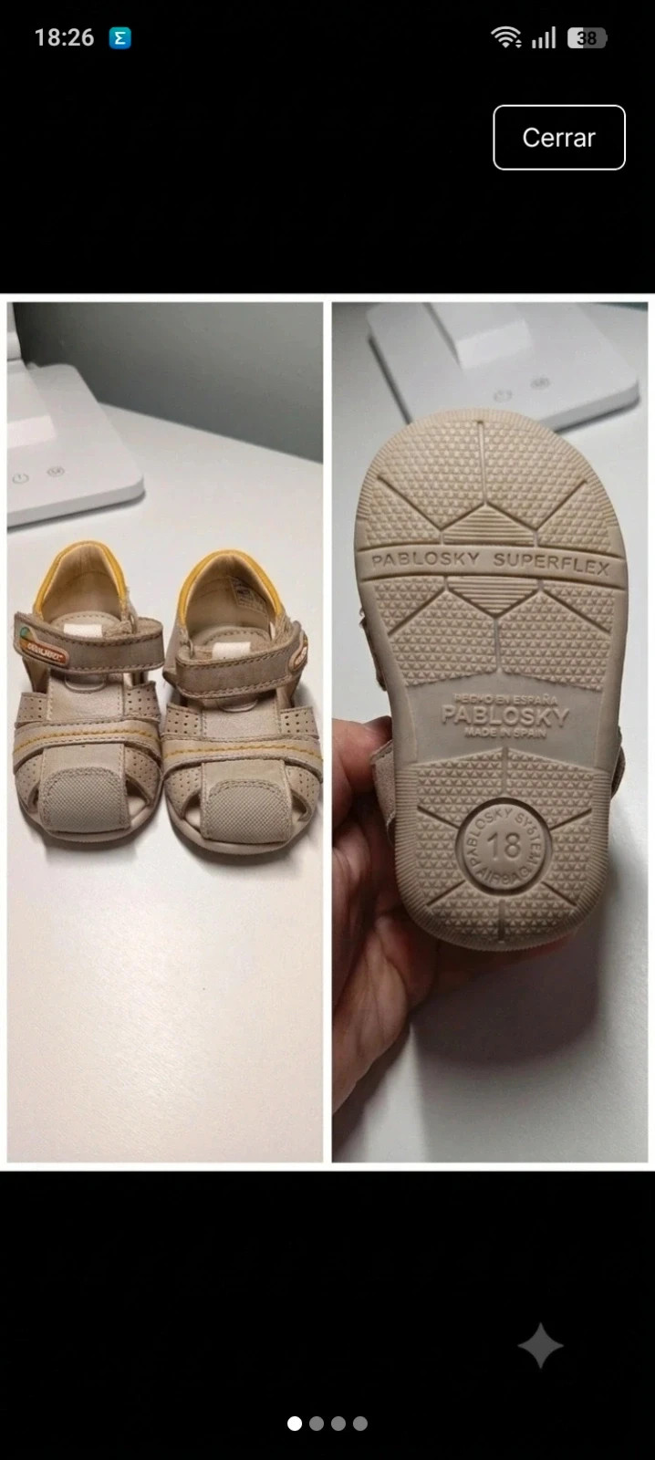 Sandalia infantil niño pablosky - talla 18 – Pablosky – taille 18 2