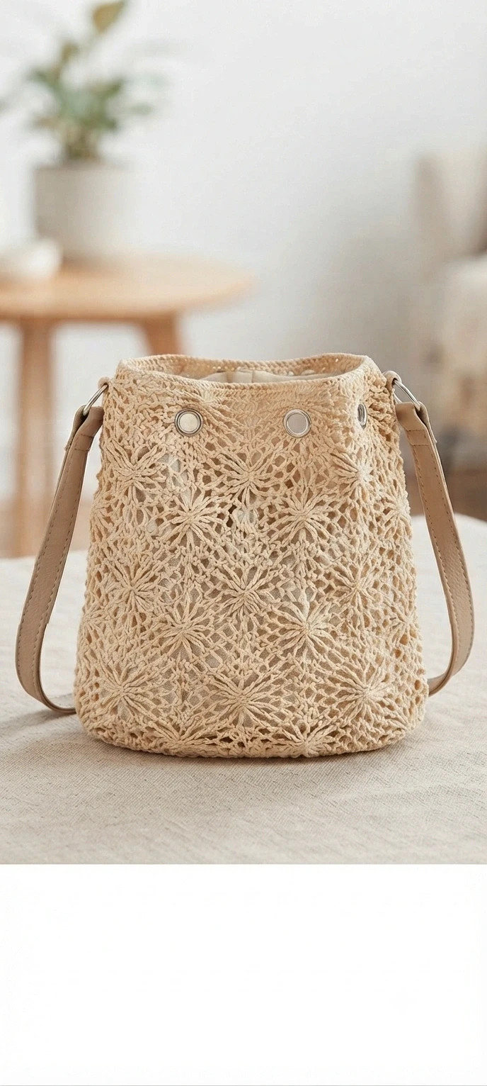 Bolso tipo bombonera de ganchillo / crochet