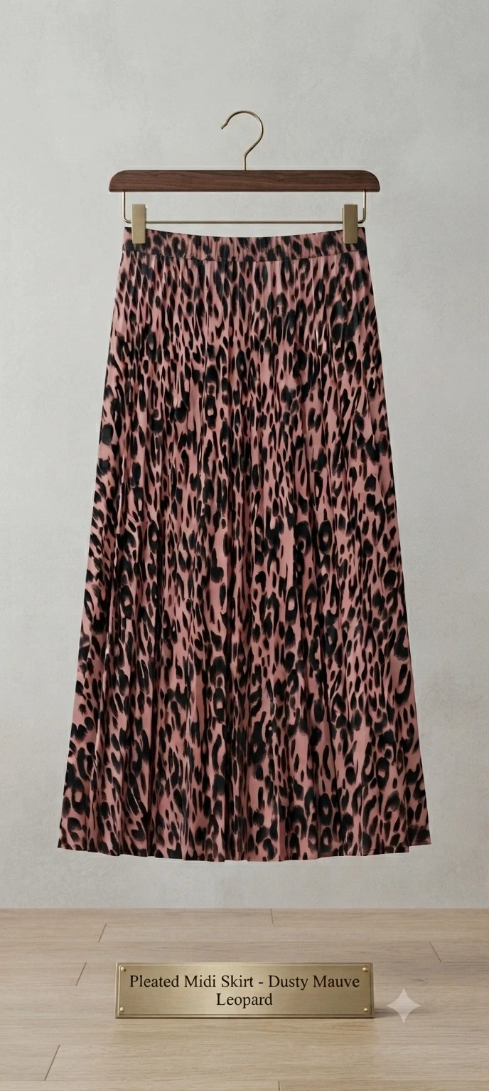 Falda plisada animal print rosa – Local – taille Taille unique 2