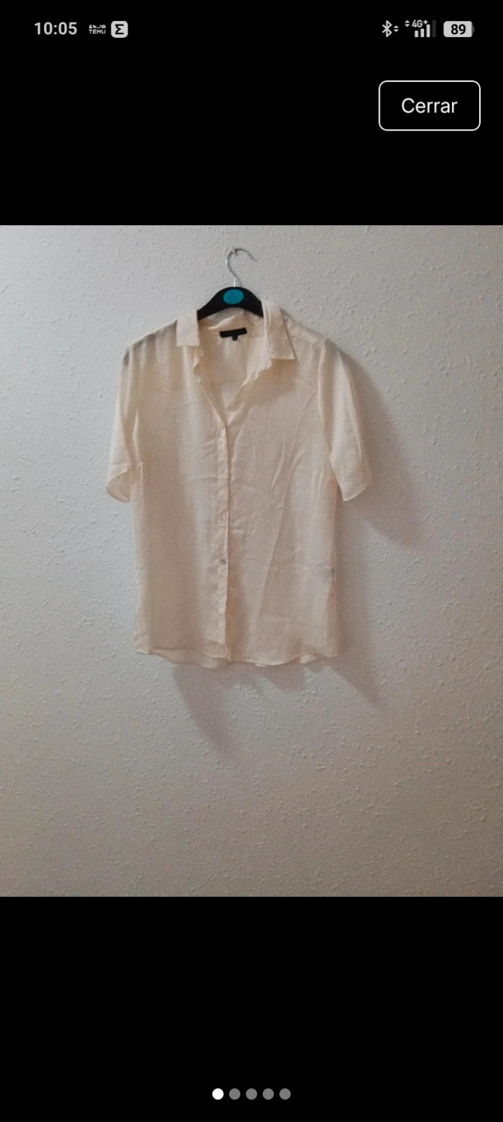 Camisa de raso verano - marca patrimonio – patrimonio – taille S / 36 / 8 2