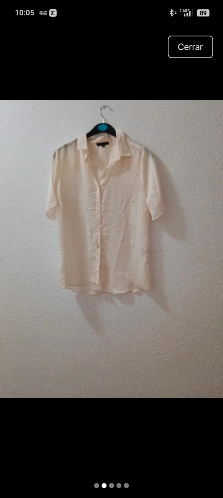 Camisa de raso verano - marca patrimonio – patrimonio – taille S / 36 / 8 5