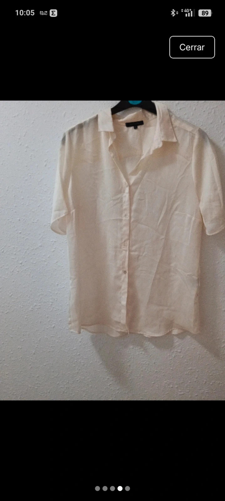 Camisa de raso verano - marca patrimonio – patrimonio – taille S / 36 / 8 3
