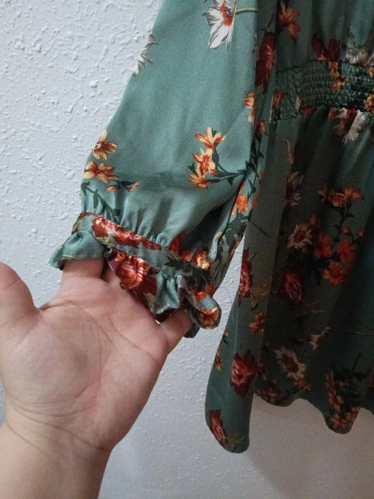 Vestido raso floral. Similar al de ZARA – La Morena – taille XL / 42 / 14 4