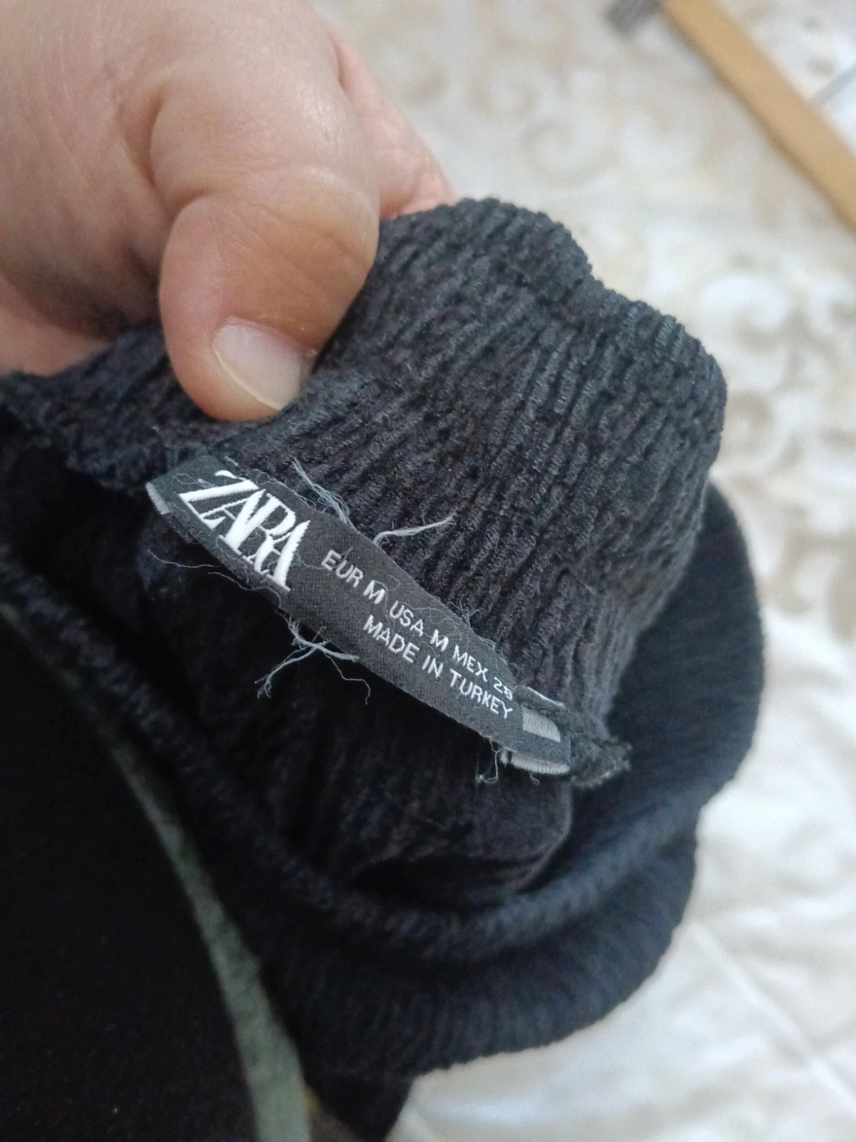 Pantalón negro ancho zara – Zara – taille M / 38 / 10 4