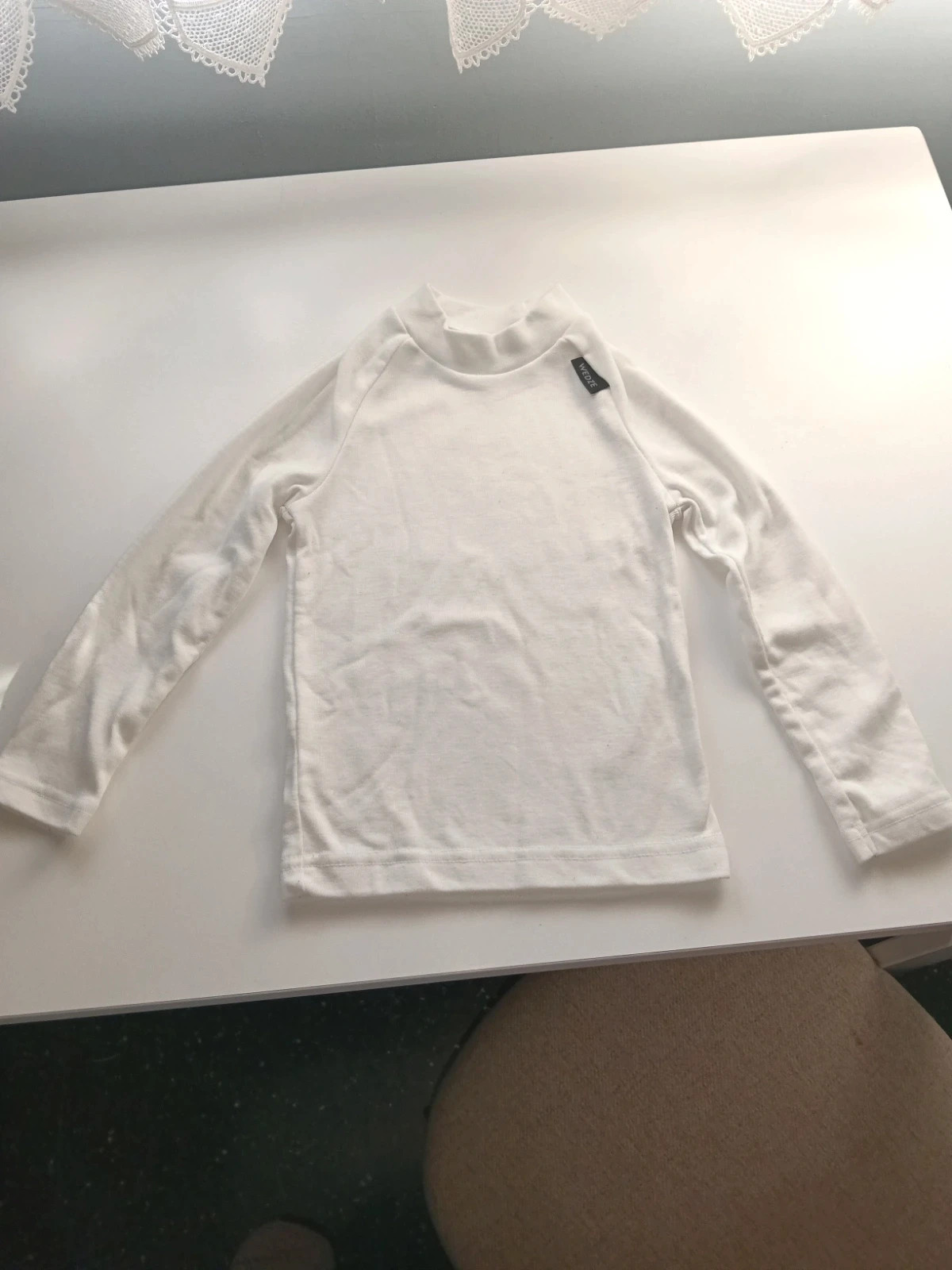 Camiseta interior blanca polar niño/a