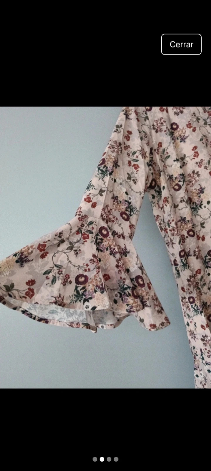 Vestido invierno con forro flores – Cerezas – taille XL / 42 / 14 4