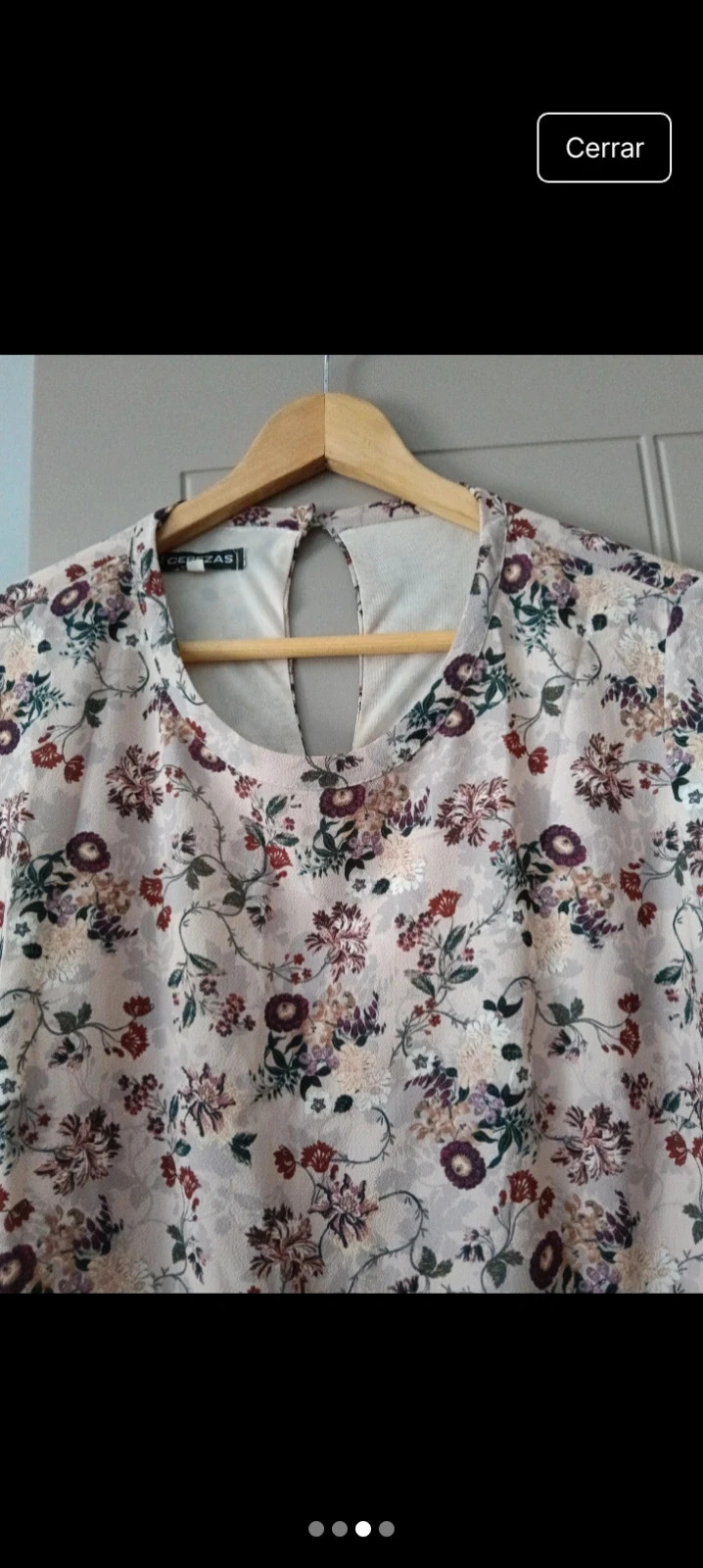 Vestido invierno con forro flores – Cerezas – taille XL / 42 / 14 2