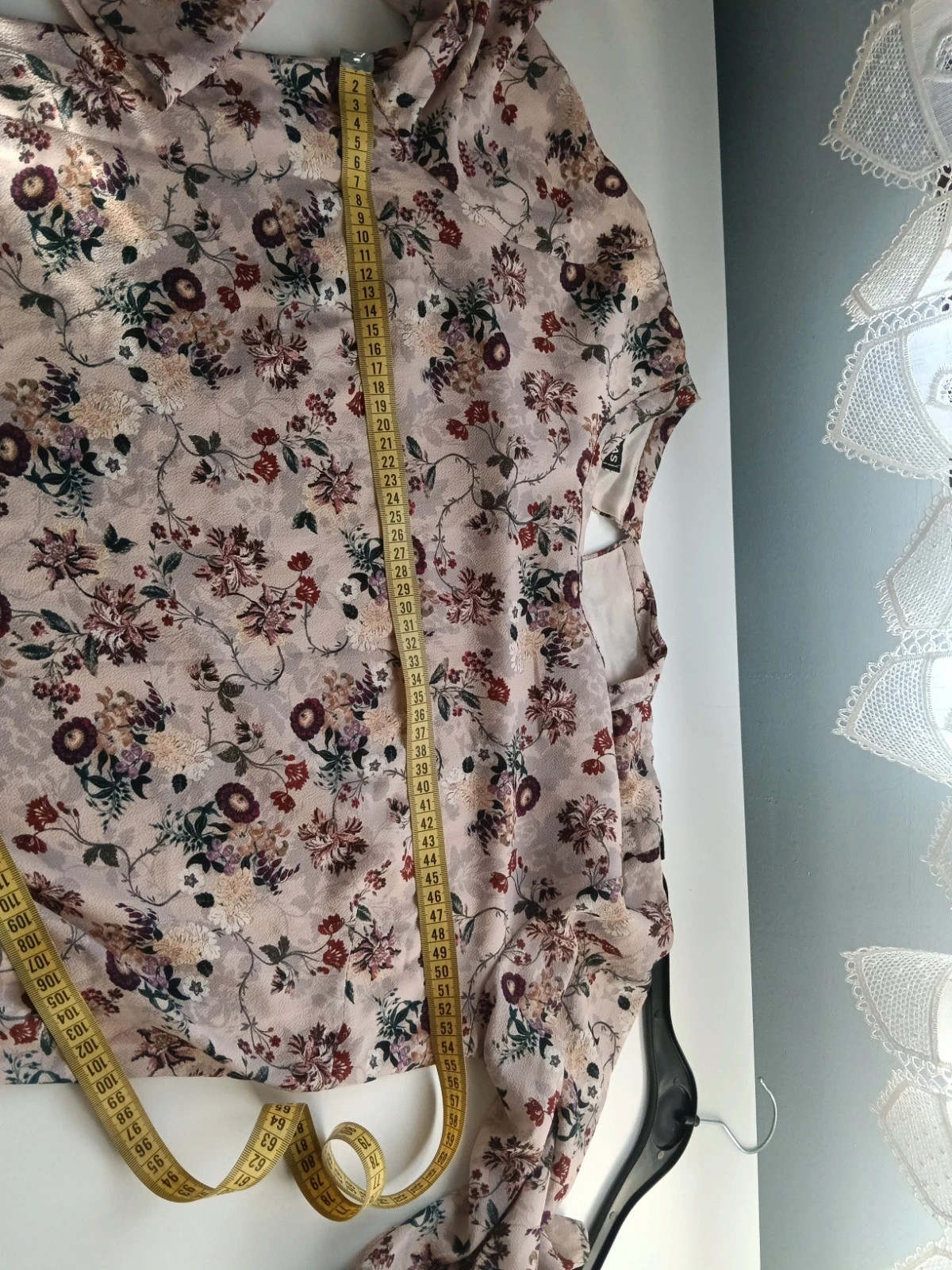 Vestido invierno con forro flores – Cerezas – taille XL / 42 / 14 5