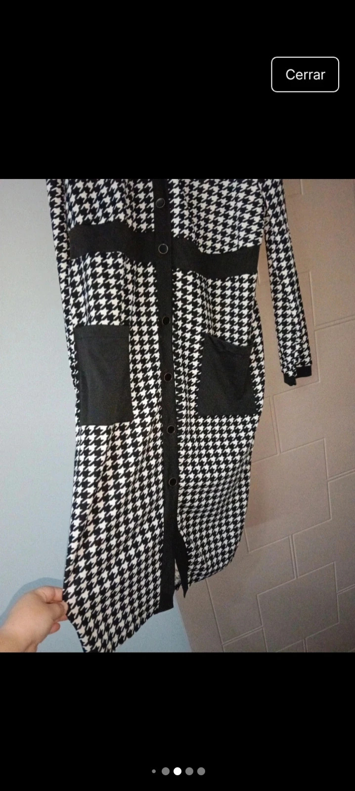 Vestido pata de gallo – Shein Curve – taille XL / 42 / 14 5