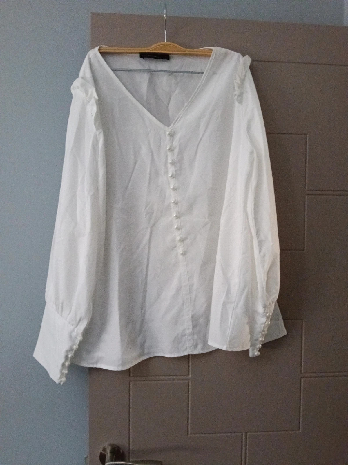 Camisa de manga larga blanca – Celmia – taille XL / 42 / 14 5