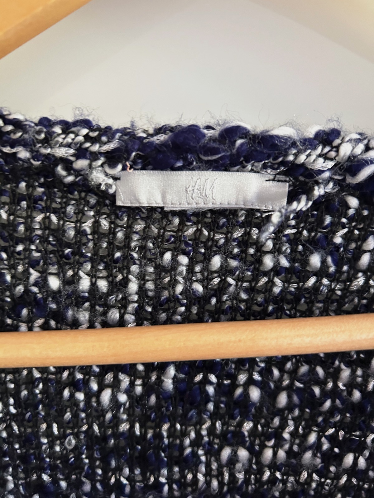 Gilet court en maille H&M à franges – H&M – taille M 3