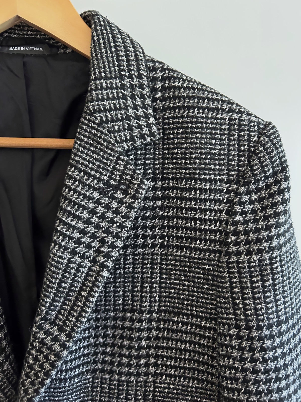 Manteau long à carreaux noir et blanc – Primark – taille XS 2