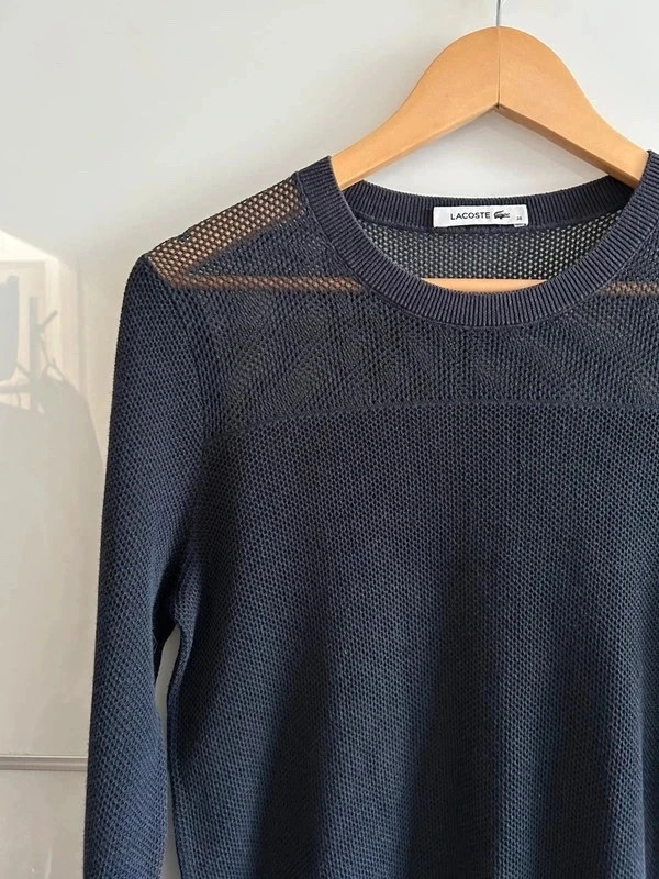 Pull Lacoste femme col rond léger coton T38 – Lacoste – taille M 2