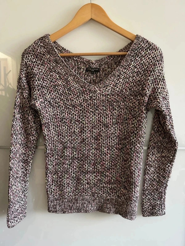 Pull maille chinée Grain de Malice T XS/S col V – Grain de Malice – taille XS / 34 / 6 2