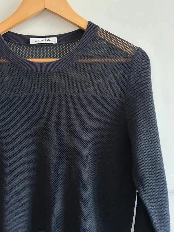 Pull Lacoste femme col rond léger coton T38 – Lacoste – taille M 3