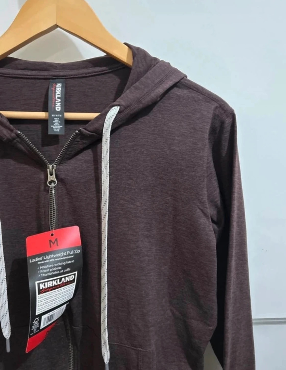 Sweat à capuche zippé marron bordeaux taille M neuf – Kirkland – taille M / 38 / 10 2
