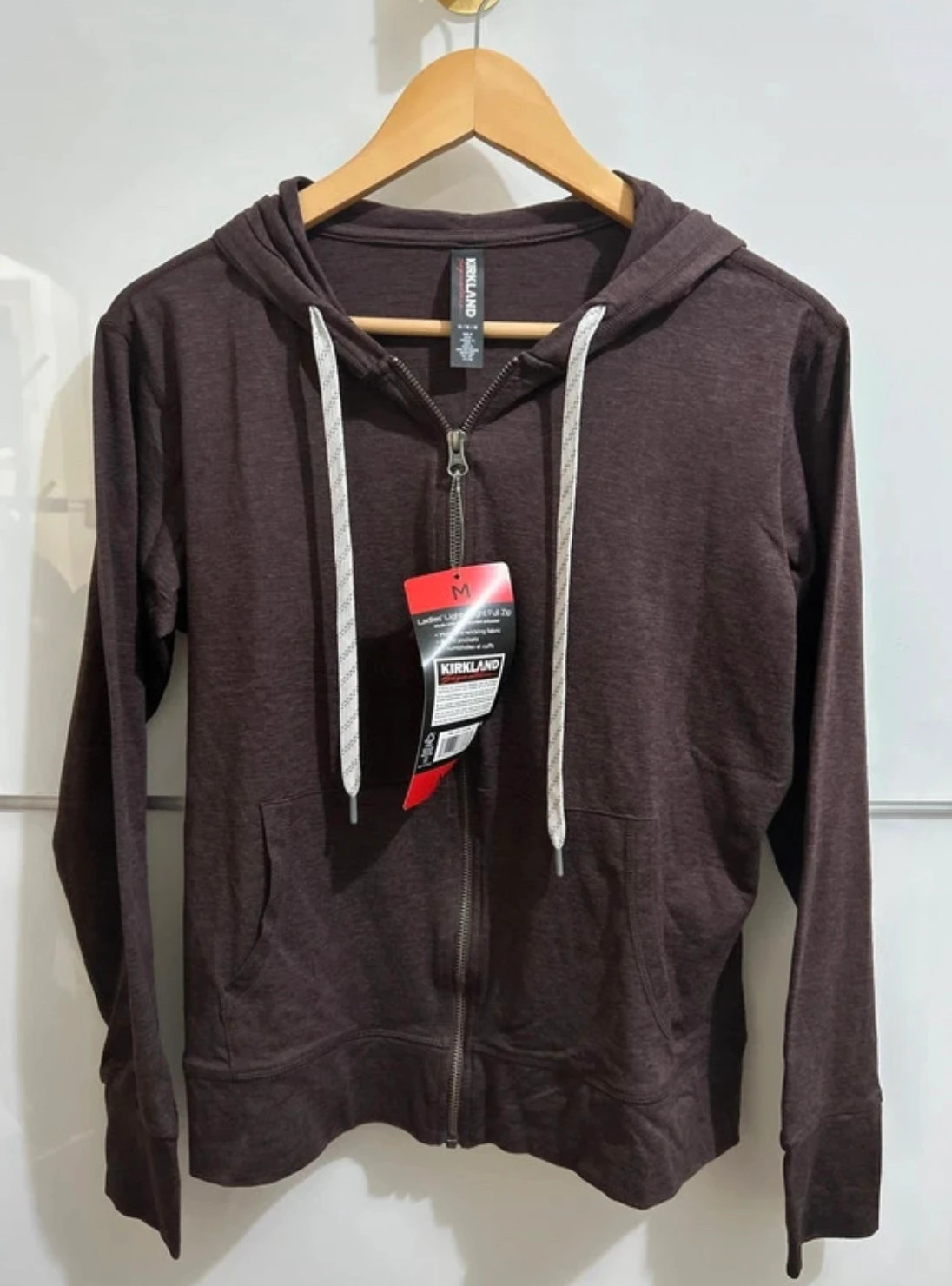 Sweat à capuche zippé marron bordeaux taille M neuf – Kirkland – taille M / 38 / 10 4