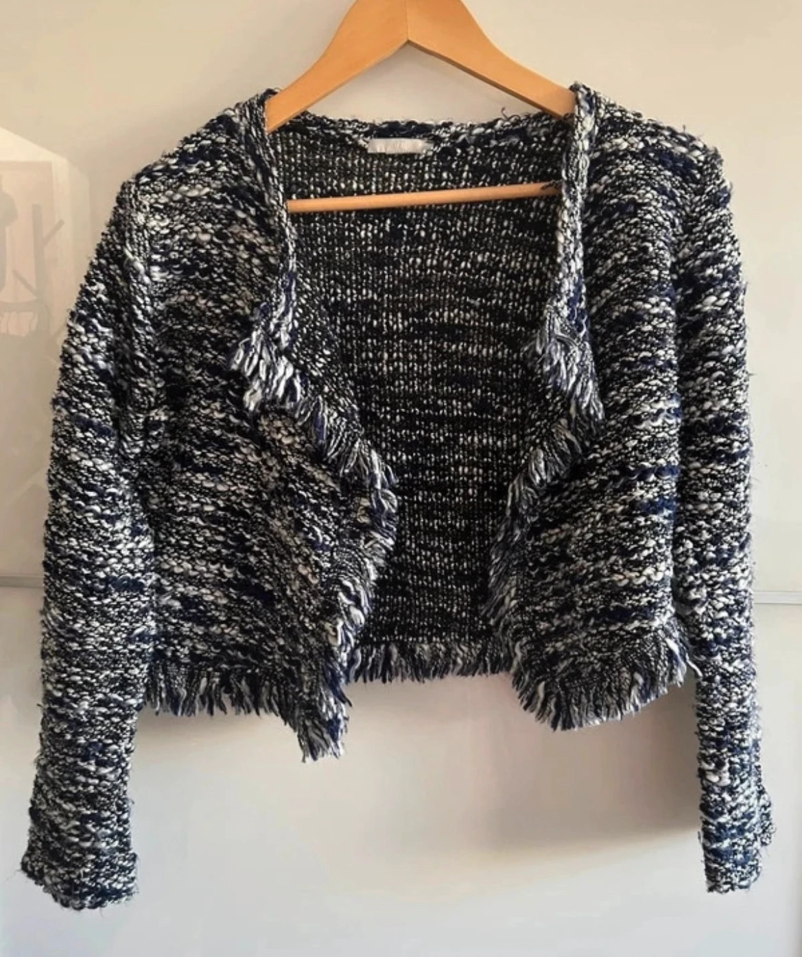 Veste courte H&M 38 maille tweed frangée – H&M – taille M / 38 / 10 2