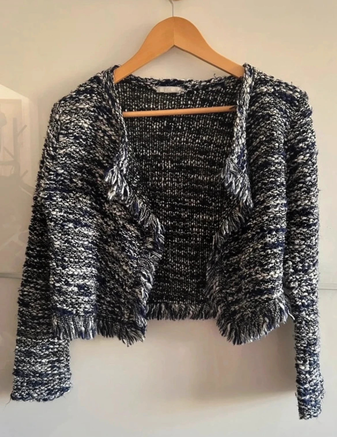 Veste courte H&M 38 maille tweed frangée – H&M – taille M / 38 / 10 3