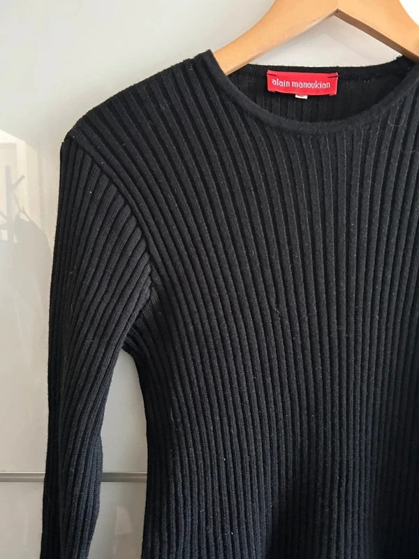 Robe d’hiver Alain Manoukian maille côtelée épaisse extensible T40 – Alain Manoukian – taille L / 40 / 12 4