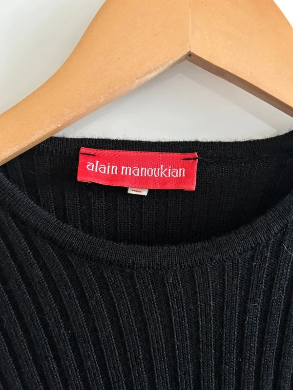 Robe d’hiver Alain Manoukian maille côtelée épaisse extensible T40 – Alain Manoukian – taille L / 40 / 12 3