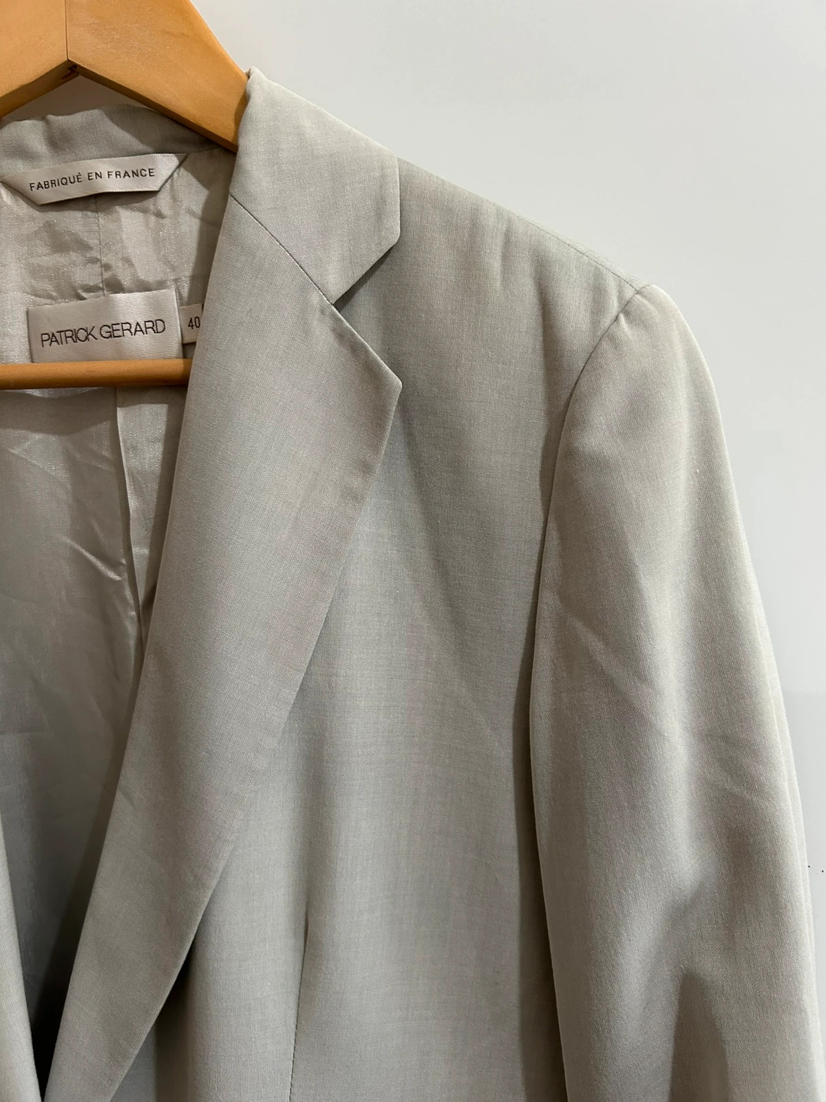 Blazer vintage laine coupe longue ample rétro Made in France taille 40 – PATRICK GERARD – taille L / 40 / 12 3