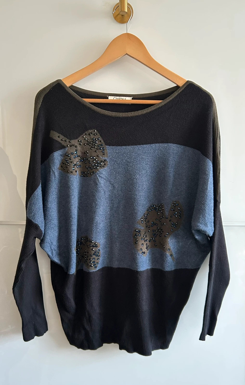 Pull vintage chauve-souris oversize T Unique années 80 90 – Cristina Paris – taille Taille unique 5