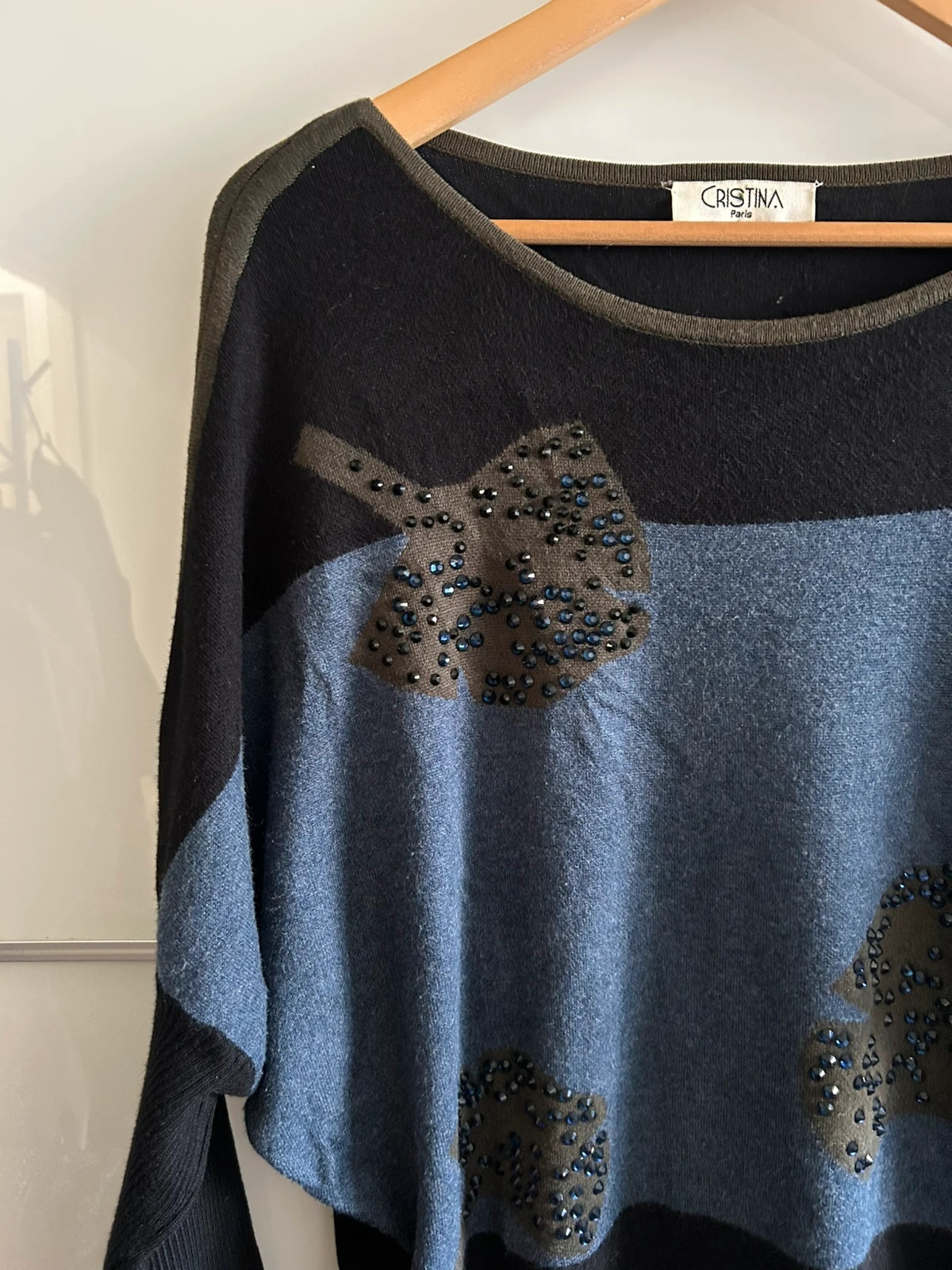 Pull vintage chauve-souris oversize T Unique années 80 90 – Cristina Paris – taille Taille unique 3