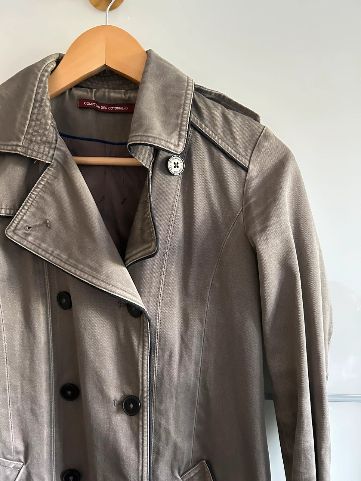 Trench mi-long Comptoir des Cotonniers T36 gris taupe 100% coton – Comptoir des Cotonniers – taille S / 36 / 8 4