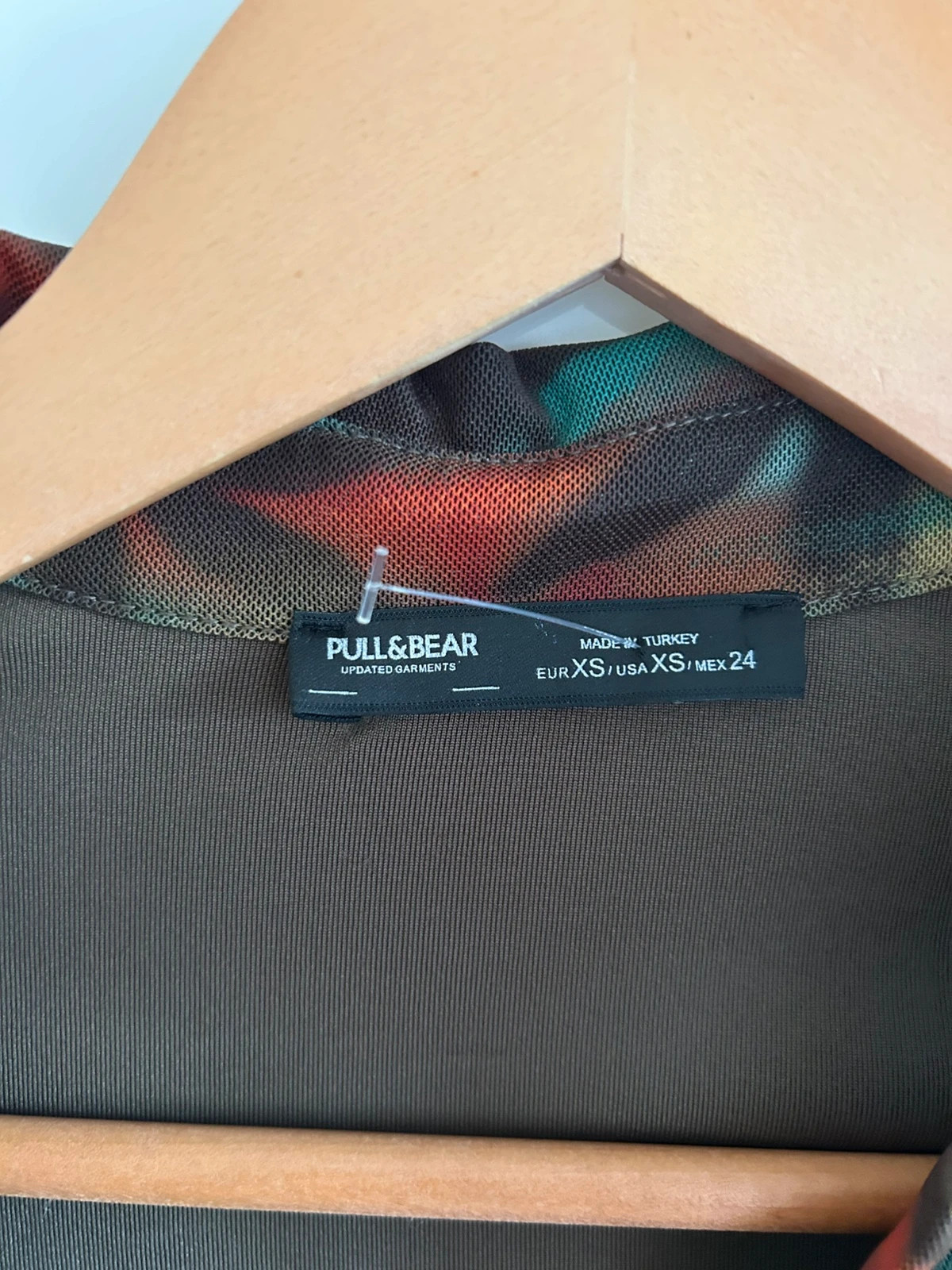 Robe Pull&Bear XS-S résille froncée Y2K multicolore – Pull & Bear – taille XS / 34 / 6 5