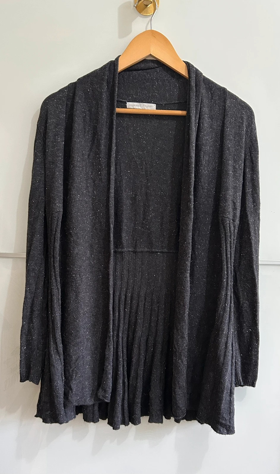 Cardigan long Armand Thiery M viscose fluide noir chic