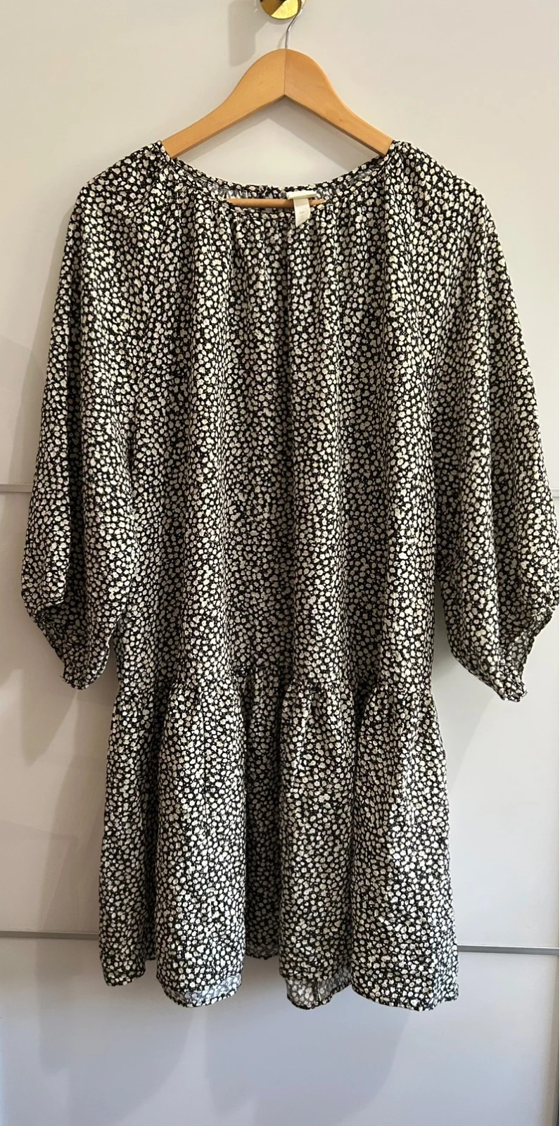 Robe fluide grande taille viscose Taille L convient 42/44 coupe ample bohème chic fleurie – H&M – taille XL / 42 / 14 4