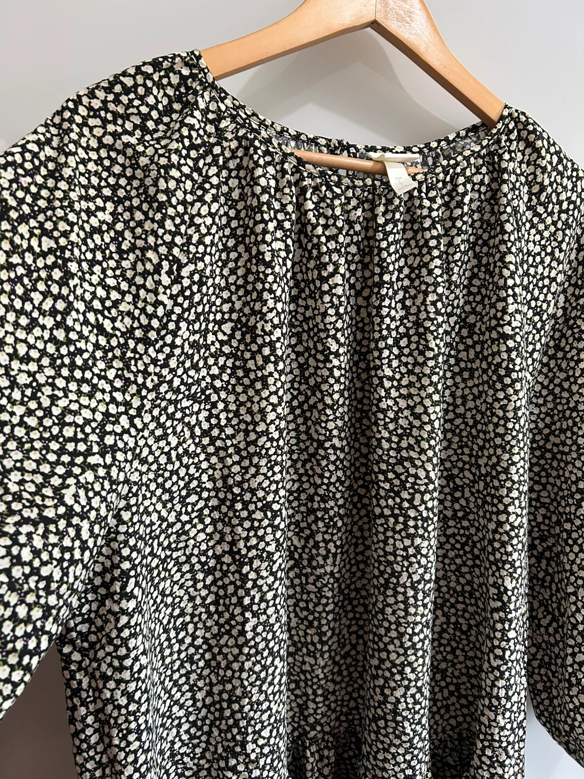 Robe fluide grande taille viscose Taille L convient 42/44 coupe ample bohème chic fleurie – H&M – taille XL / 42 / 14 5