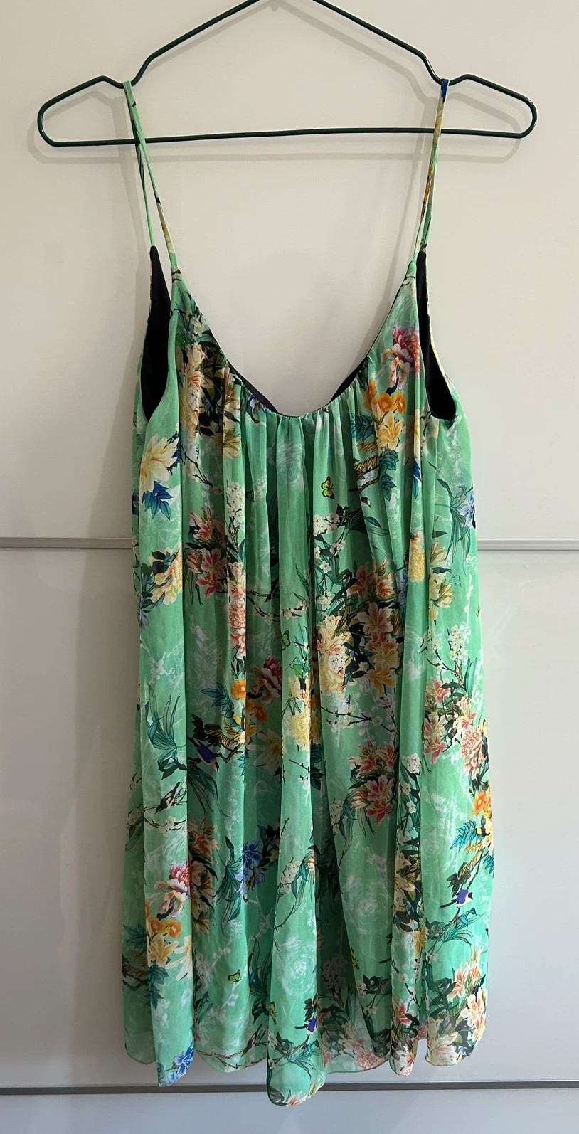 Robe Zara fleurie verte taille XS/S fluide légère – Zara – taille S / 36 / 8 5