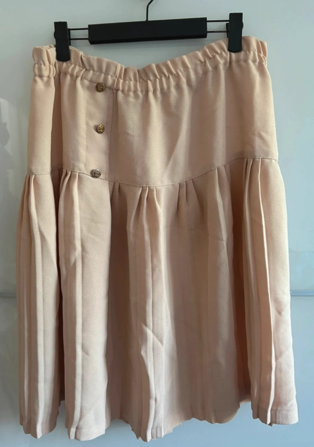 Jupe vintage T44 beige rosé rétro année 80/90 – Vintage Dressing – taille XXL / 44 / 16 3