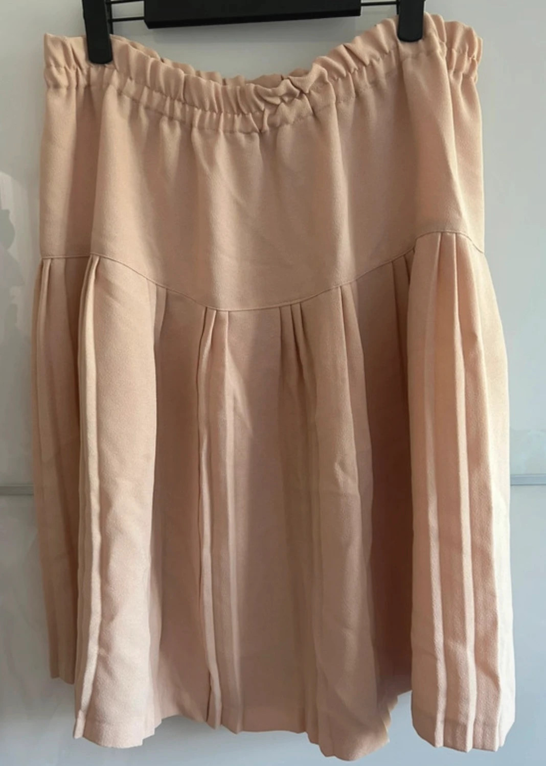Jupe vintage T44 beige rosé rétro année 80/90 – Vintage Dressing – taille XXL / 44 / 16 2