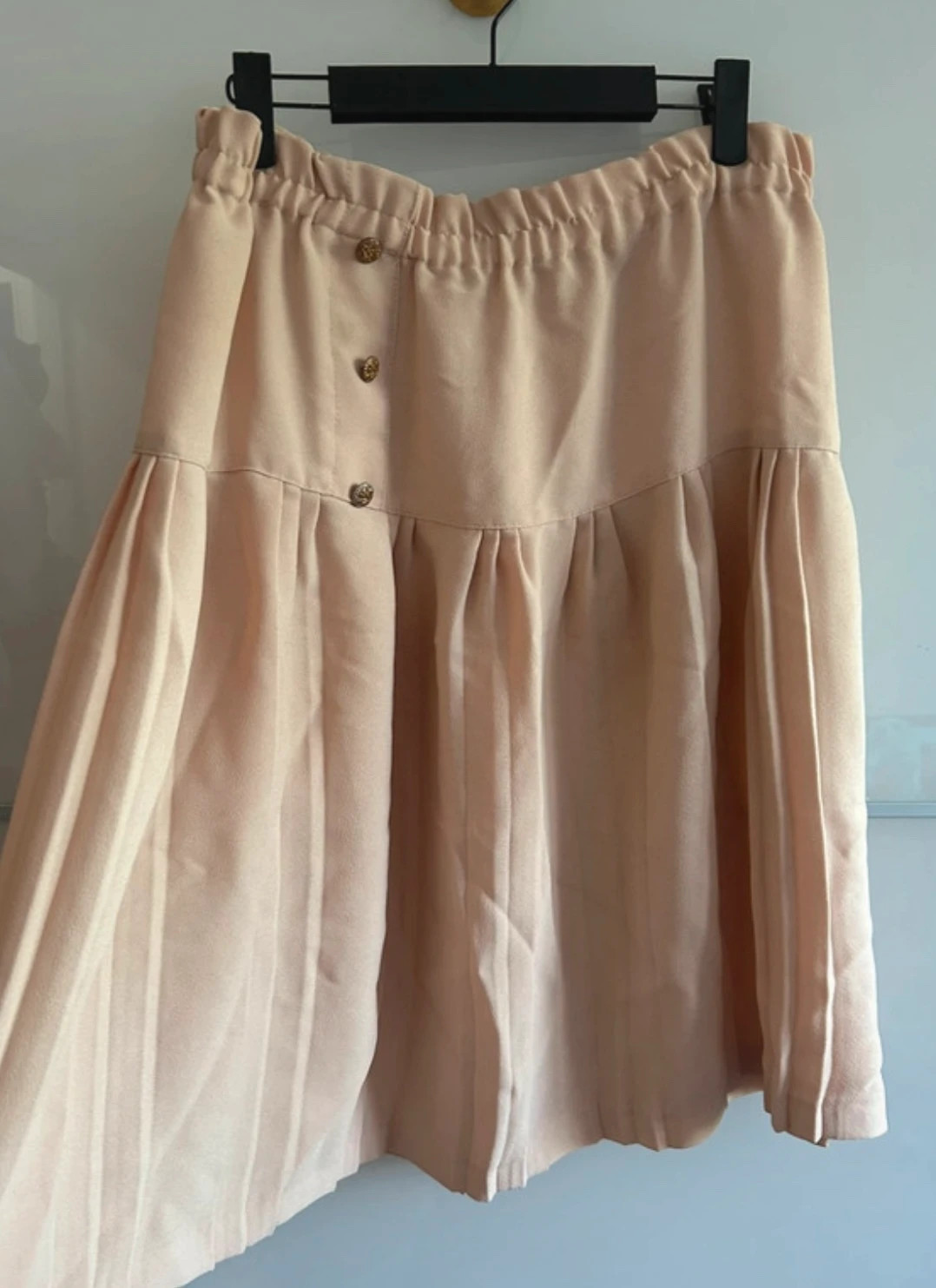 Jupe vintage T44 beige rosé rétro année 80/90 – Vintage Dressing – taille XXL / 44 / 16 5