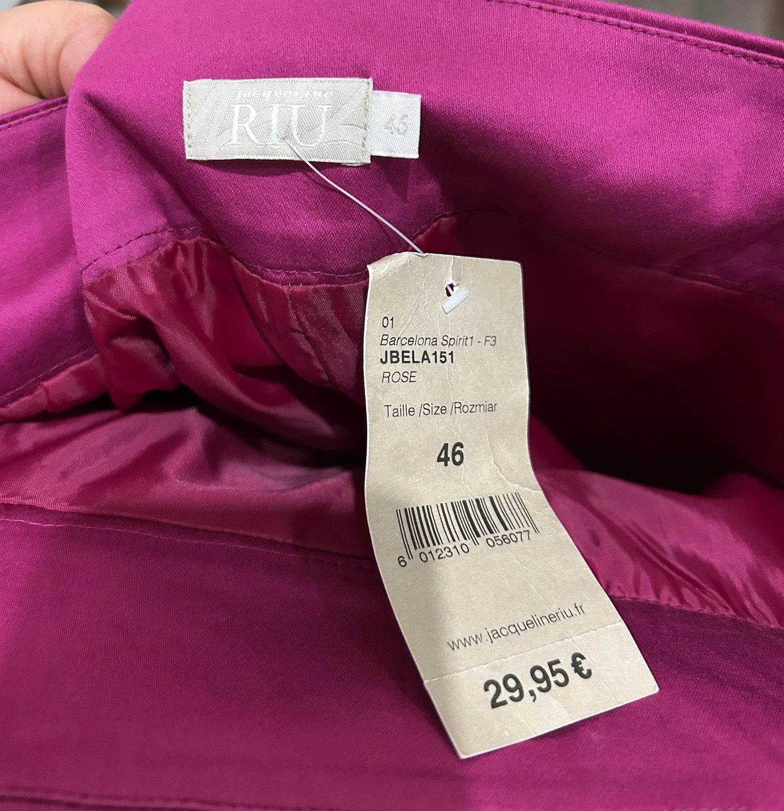 Jupe vintage Y2K Jacqueline Riu coton 46 neuve étiquette chic – Jacqueline Riu – taille XXXL / 46 / 18 5