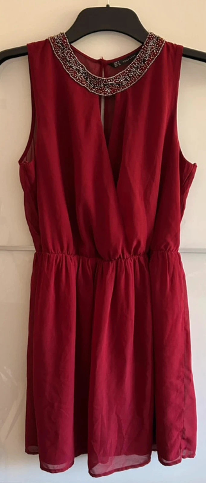 robe zara Taille M bordeaux fluide chic élégante – Zara – taille M / 38 / 10 2