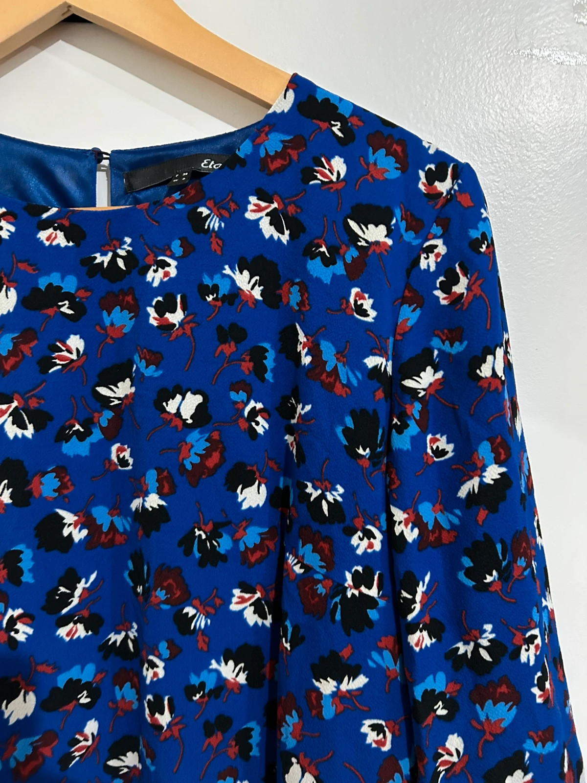 Robe Etam bleu électrique fleurie taille 36 – Etam – taille S / 36 / 8 3