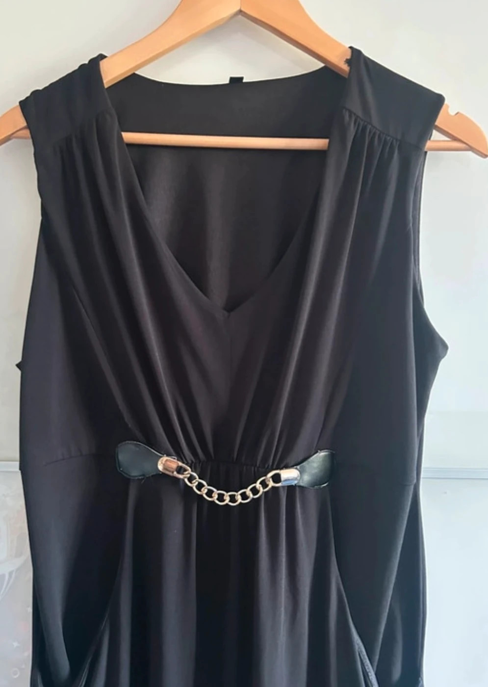 robe noire fluide légère décolleté V Taille 44/46 – boutique indépendante – taille XXL / 44 / 16 4