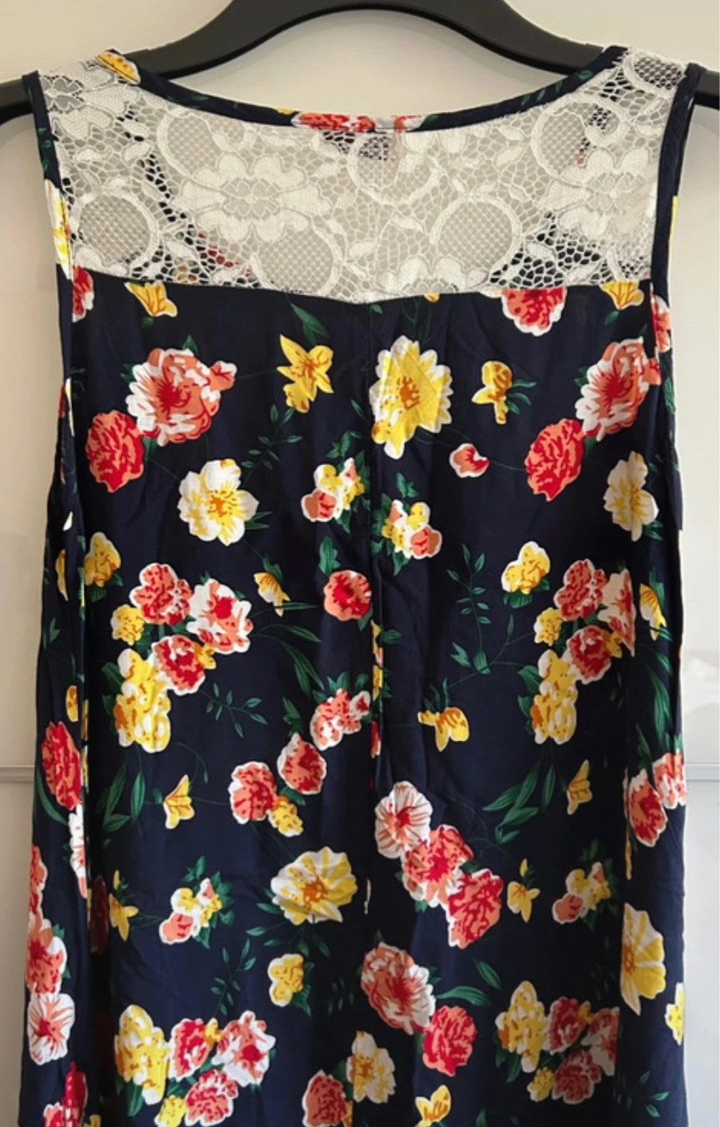 Robe longue fleurie T 42/44 noire fluide bohème évasée – Comeng – taille XL / 42 / 14 2