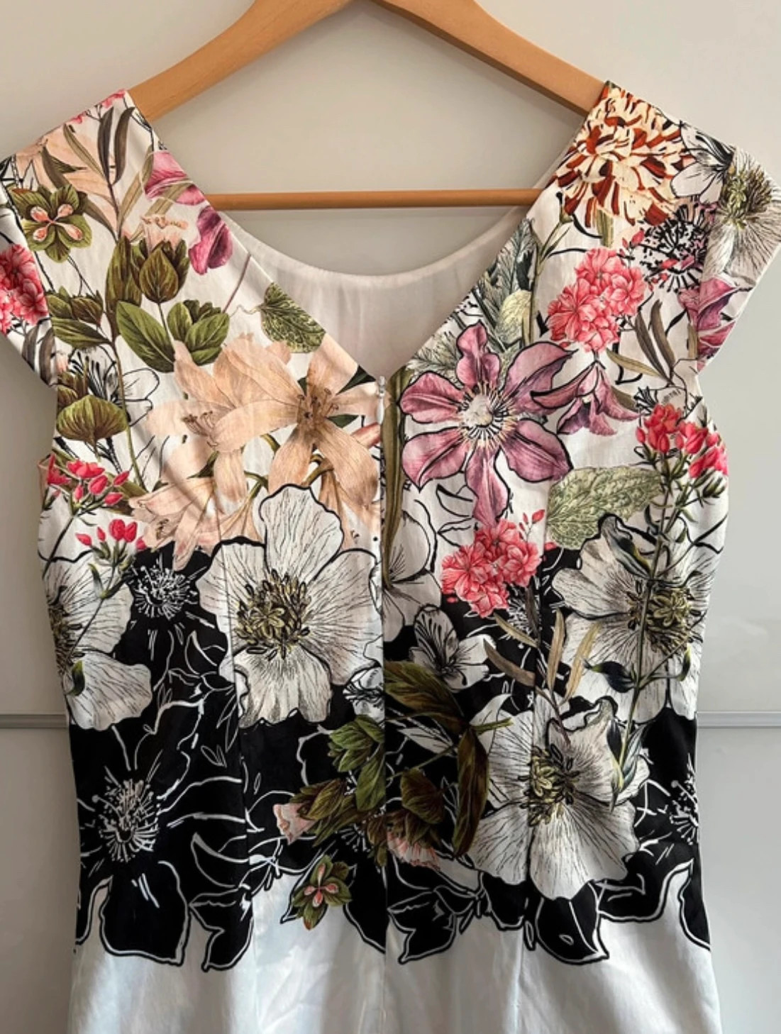 robe Olimara T40 fleurie chic élégante floral midi – Olimara – taille L / 40 / 12 4