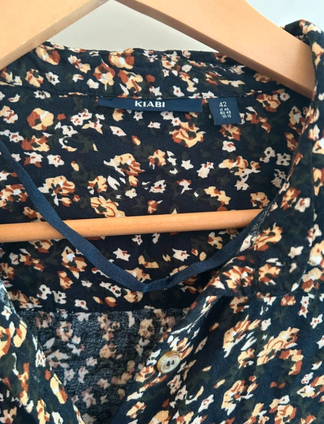 Robe chemise fluide fleurie Kiabi taille 42 bohème chic – Kiabi – taille XL / 42 / 14 5