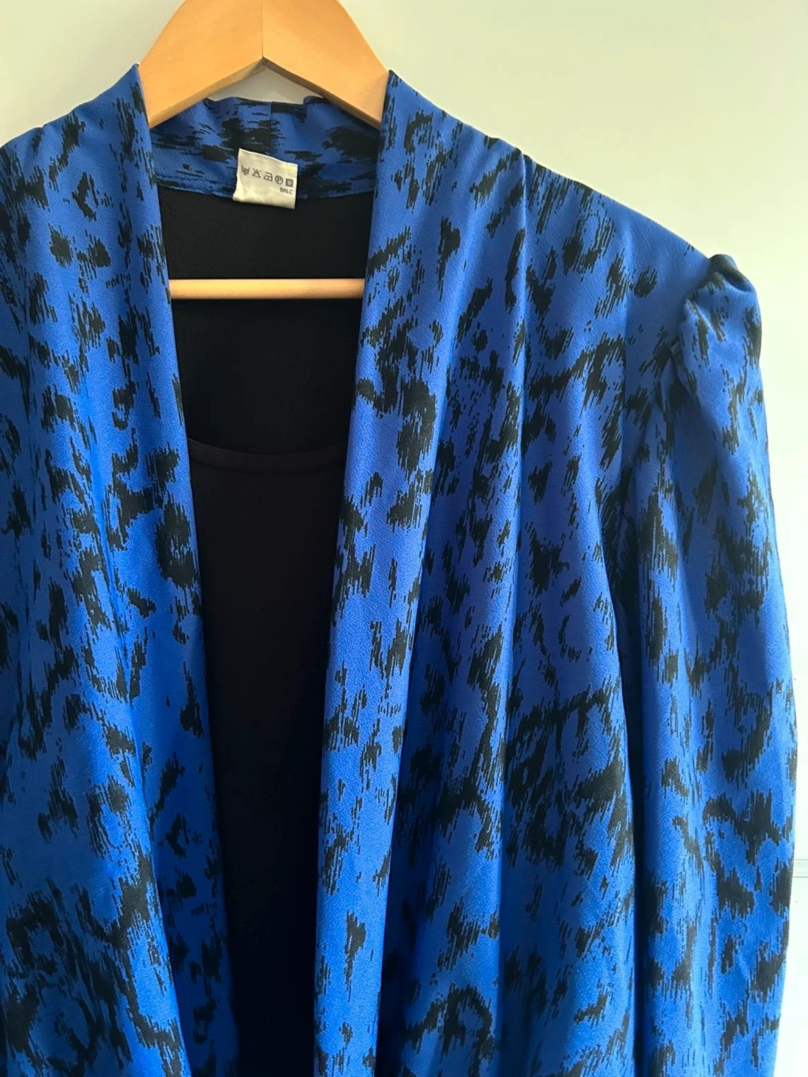 Robe vintage années 80 bleu électrique rétro chic made in UK – Vintage Dressing – taille XXXL / 46 / 18 4