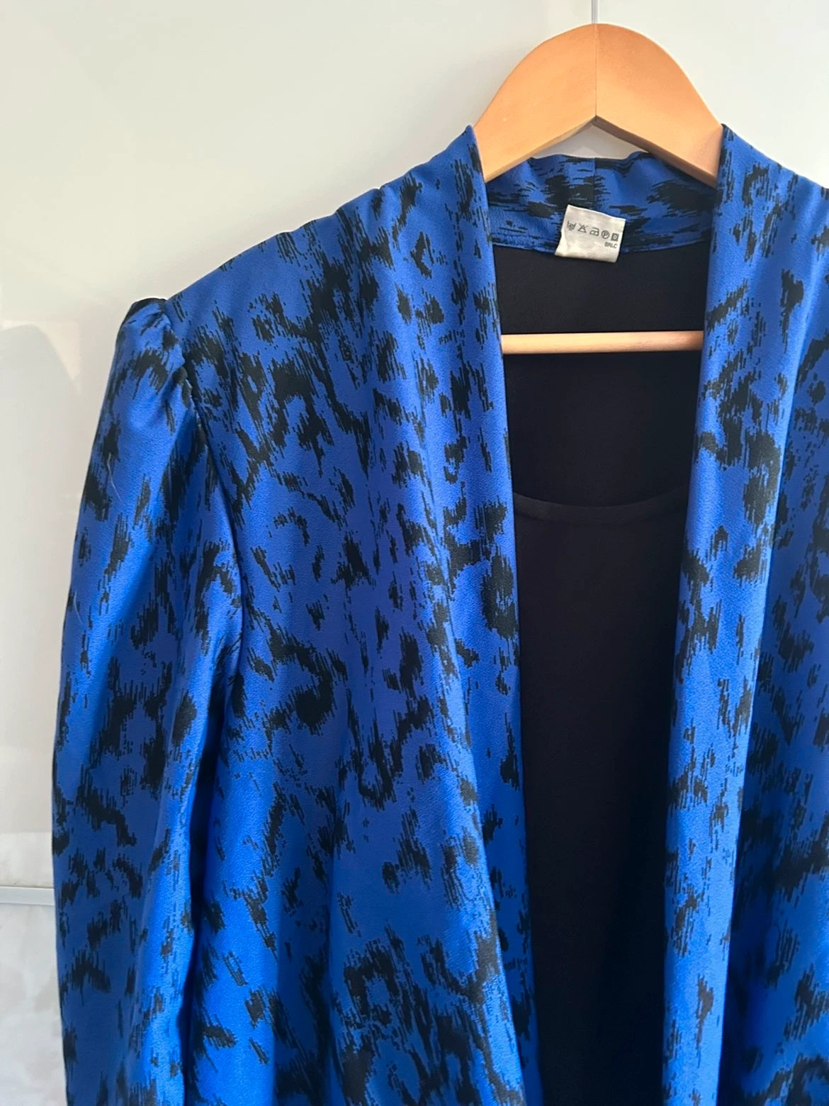 Robe vintage années 80 bleu électrique rétro chic made in UK – Vintage Dressing – taille XXXL / 46 / 18 3