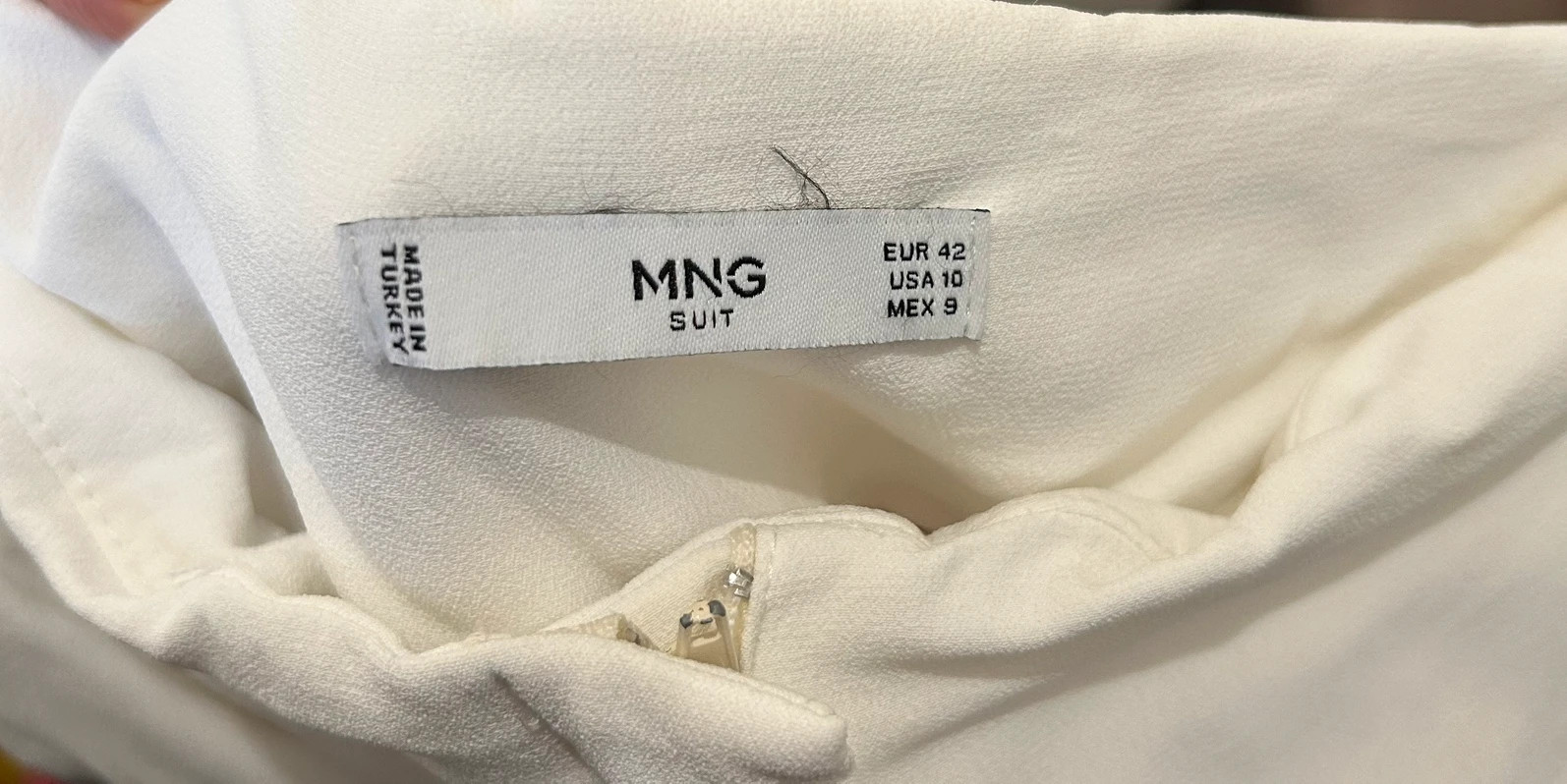 pantalon sarouel Mango 42 blanc fluide chic taille haute – MNG Suit – taille XL / 42 / 14 5
